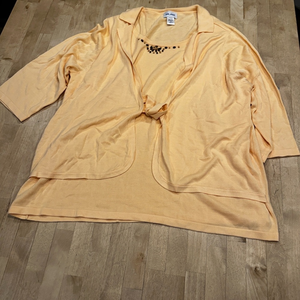 Women's Peach Long Sleeve Top